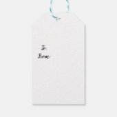 Aber zuerst der Coquito Santa Geschenkanhänger (Rückseite)