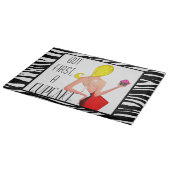 "Aber zuerst ein Cupcake!" Schneidebrett (Ecke)