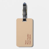 Aber zuerst ein Kaffee Gepäckanhänger (Rückseite vertikal)