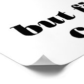 aber zuerst ein Kaffeeposter Poster (Ecke)