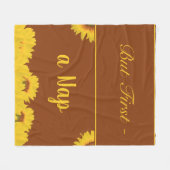 Aber zuerst ein Nickerchen funny Zitat Sonnenblume Fleecedecke (Vorderseite (Horizontal))