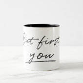 Aber zuerst gibt es nur eine minimalistische Hinte Zweifarbige Tasse (Mittel)