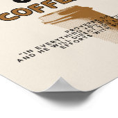 Aber zuerst Jesus und Kaffeepender / Jesus / Kaffe Poster (Ecke)