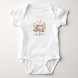 Aber zuerst Kaffee | Cozy Lavender Kaffee  Baby Strampler