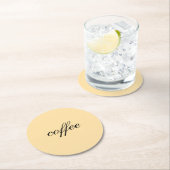 Aber zuerst, Kaffee - Creme Untersetzer (Vor Ort)