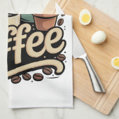 Aber zuerst Kaffee Geschirrtuch (Viertel Falte)