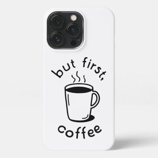 Aber zuerst, Kaffee iPhone Hülle (Rückseite)