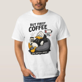ABER ZUERST KAFFEE Kaffee Grafik T-Shirt für Liebh