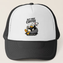 ABER ZUERST KAFFEE Kaffee Humor Trucker-Mütze