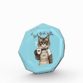 Aber zuerst, Kaffee Katze Fotoblock (Links)