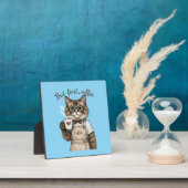 Aber zuerst, Kaffee Katze Fotoplatte (InSitu)