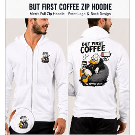 ABER ZUERST KAFFEE Lustiger Kaffee Hoodie Geschenk