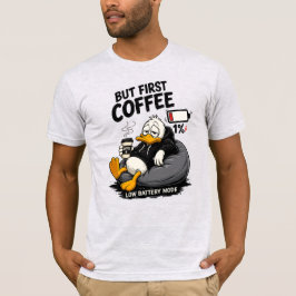 ABER ZUERST KAFFEE Lustiges Kaffee-Liebhaber T-Shi T-Shirt