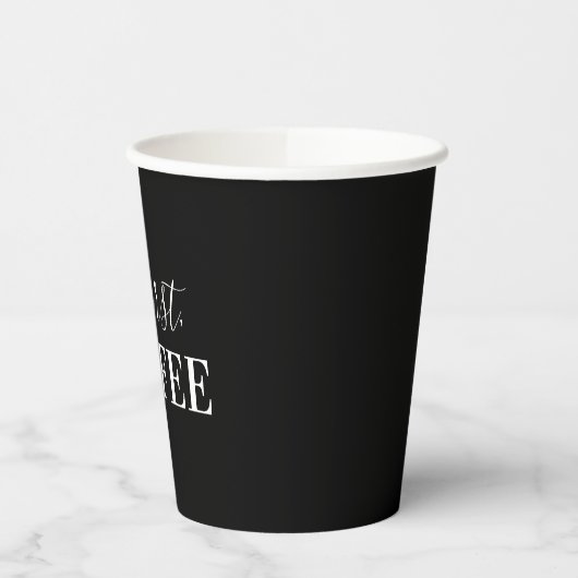 Aber zuerst, Kaffee Pappbecher (Links)