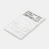 Aber zuerst Kaffee Post-it Klebezettel (angewinkelt)