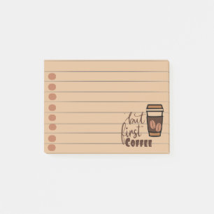 Aber zuerst Kaffee Post-it Klebezettel
