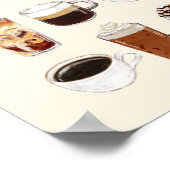 "Aber zuerst, Kaffee" Poster (Ecke)