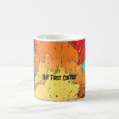 Aber zuerst, Kaffee! Robot-Cartoon-Explosion Kaffeetasse (Mittel)