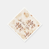 Aber zuerst Kaffee Serviette (Ecke)