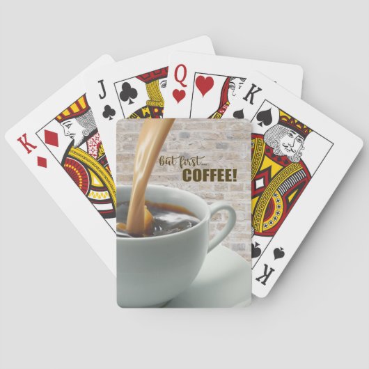 aber zuerst, KAFFEE Spielkarten (Rückseite)