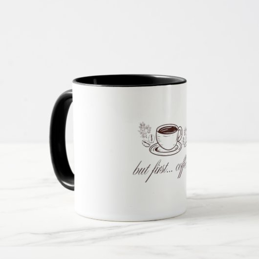 Aber zuerst...Kaffee Tasse (Vorderseite Links)