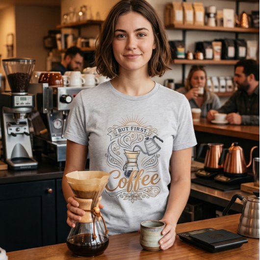 Aber zuerst Kaffee Tri-Blend Shirt
