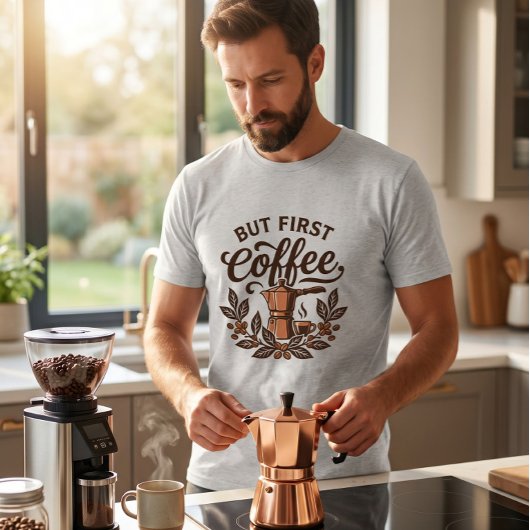 Aber zuerst Kaffee Tri-Blend Shirt