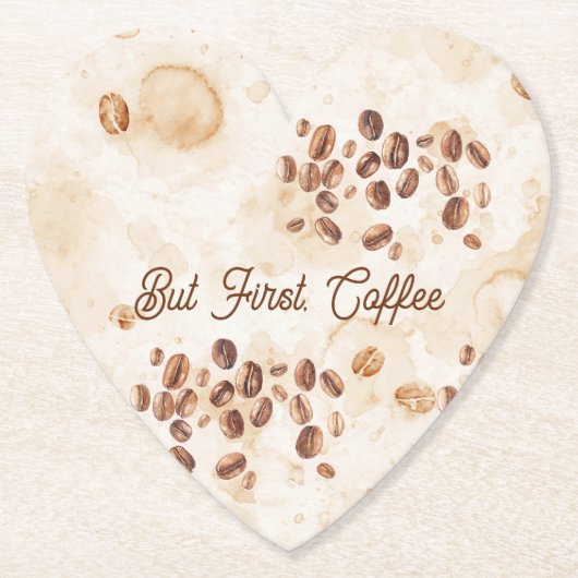 Aber zuerst Kaffee Untersetzer (Vorderseite)