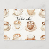 Aber zuerst, Kaffeetassen Postkarte (Vorderseite)