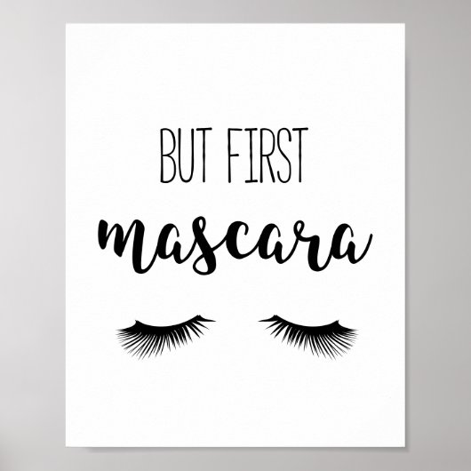Aber zuerst Mascara Poster (Vorne)