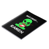 Aber zuerst Ramen fun Alien Notizblock (Linke Seite)