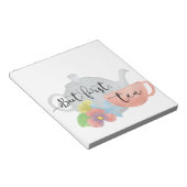 Aber zuerst Tee Notizblock (angewinkelt)