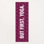 Aber zuerst, Yoga und Donuts Fun Moderne Muster Yo Yogamatte (Vorderseite)