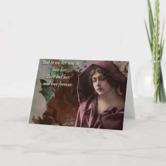 Aber zur Liebe sie… Feiertagskarte