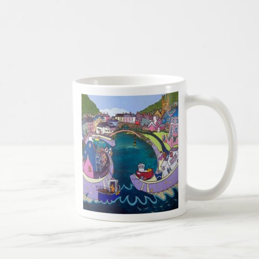 Aberaeron, durch Helen Elliott Kaffeetasse (Rechts)