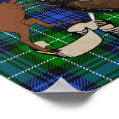 Abercrombie Abzeichen & Scottish Targe Personalisi Poster (Ecke)