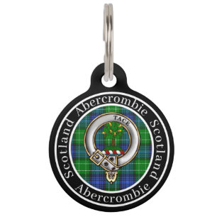 Abercrombie Abzeichen & Tartan Personalisierte Men Haustiermarke