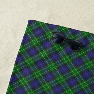 Abercrombie Blau Grün Tartan Karo Schottisch Strandtuch