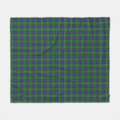 Abercrombie Blue Green Tartan Kariert schottisch Fleecedecke (Vorderseite (Horizontal))