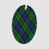 Abercrombie Blue Green Tartan Kariert schottisch Ornament (Vorderseite)