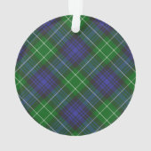Abercrombie Blue Green Tartan Kariert schottisch Ornament (Rückseite)