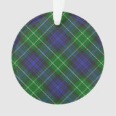 Abercrombie Blue Green Tartan Kariert schottisch Ornament (Vorderseite)