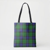 Abercrombie Blue Green Tartan Kariert schottisch Tasche (Vorderseite)
