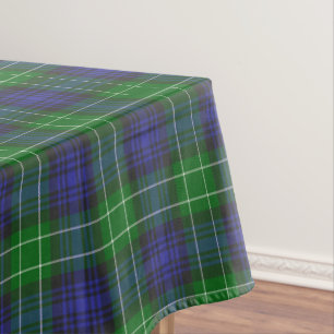 Abercrombie Blue Green Tartan Kariert schottisch Tischdecke