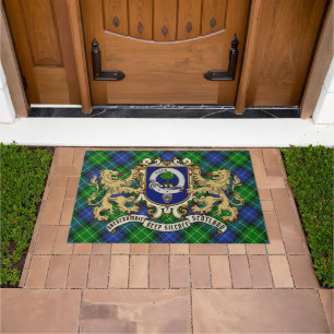 Abercrombie Clan Abzeichen & Tartan Fußmatte