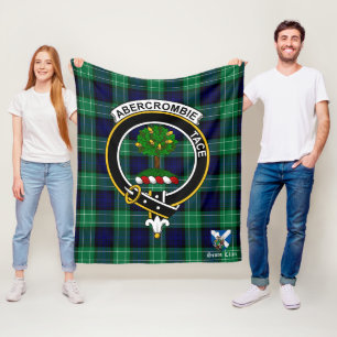 Abercrombie Clan Abzeichen Tartan Kariert Fleecedecke