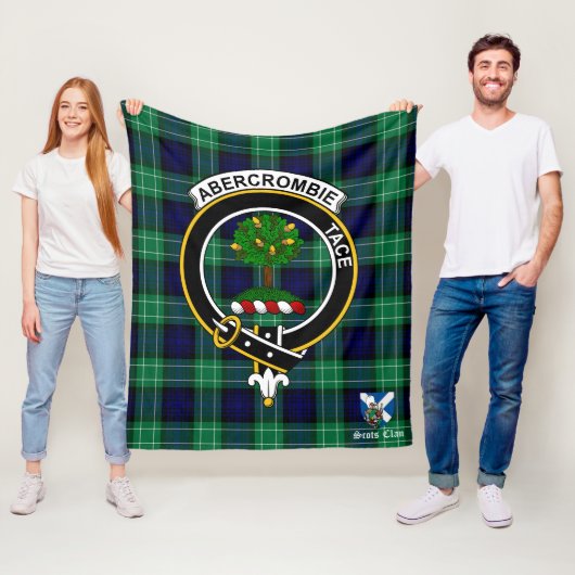 Abercrombie Clan Abzeichen Tartan Kariert Fleecedecke (Beispiel)