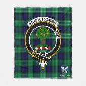 Abercrombie Clan Abzeichen Tartan Kariert Fleecedecke (Vorderseite)