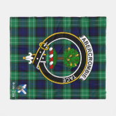 Abercrombie Clan Abzeichen Tartan Kariert Fleecedecke (Vorderseite (Horizontal))