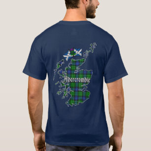 Abercrombie Clan Abzeichen & Tartan Karte T-Shirt